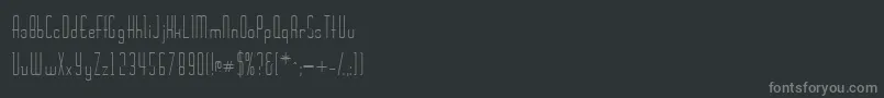 Wickerssk Font – Gray Fonts on Black Background