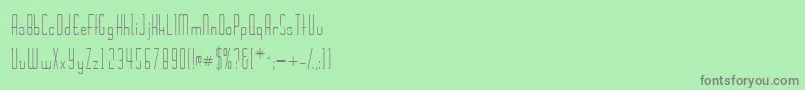 Wickerssk Font – Gray Fonts on Green Background
