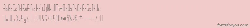 Wickerssk-Schriftart – Graue Schriften auf rosa Hintergrund