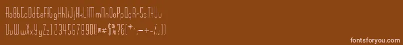 Wickerssk Font – Pink Fonts on Brown Background
