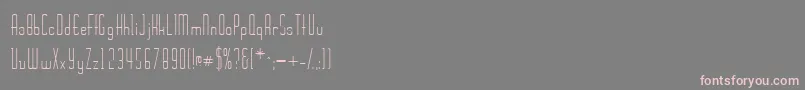 Wickerssk Font – Pink Fonts on Gray Background