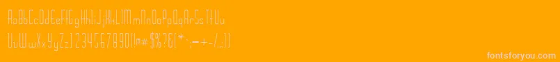 Wickerssk Font – Pink Fonts on Orange Background
