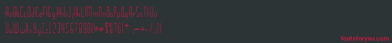 Wickerssk Font – Red Fonts on Black Background