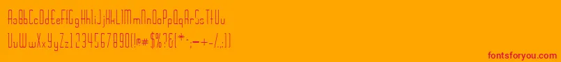 Wickerssk Font – Red Fonts on Orange Background