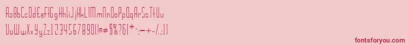 Wickerssk Font – Red Fonts on Pink Background