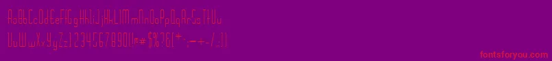 Wickerssk Font – Red Fonts on Purple Background