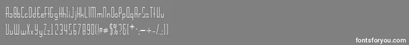Wickerssk Font – White Fonts on Gray Background