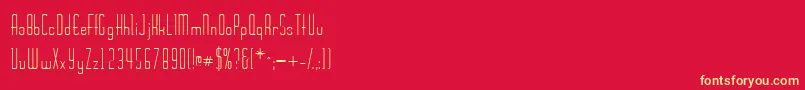 Wickerssk Font – Yellow Fonts on Red Background