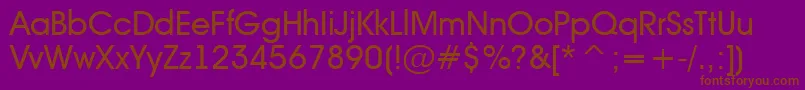 Avantebs Font – Brown Fonts on Purple Background