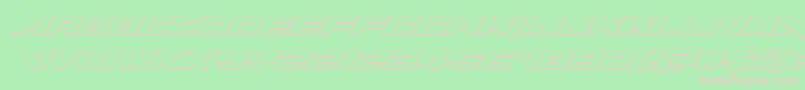 Tarrget3Dital Font – Pink Fonts on Green Background