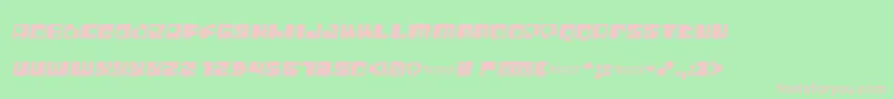 DigitLofiShift Font – Pink Fonts on Green Background