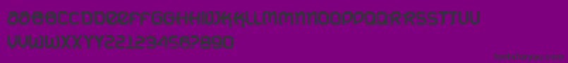 VtksUrbanTimeBold-Schriftart – Schwarze Schriften auf violettem Hintergrund