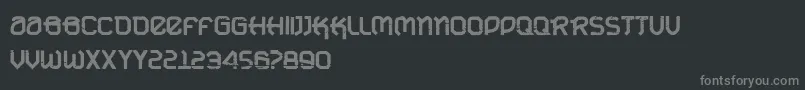 VtksUrbanTimeBold Font – Gray Fonts on Black Background