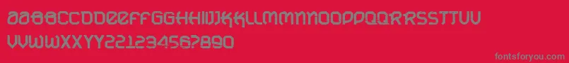 Police VtksUrbanTimeBold – polices grises sur fond rouge