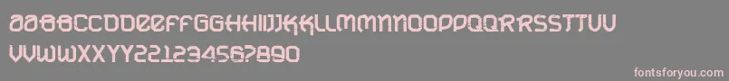 VtksUrbanTimeBold Font – Pink Fonts on Gray Background