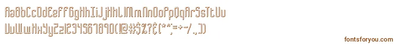 Шрифт Bend2SquaresOl2Brk – коричневые шрифты на белом фоне
