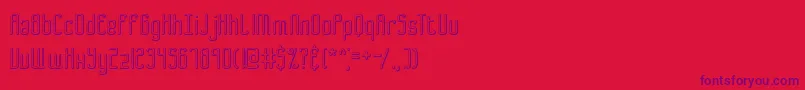 Bend2SquaresOl2Brk Font – Purple Fonts on Red Background