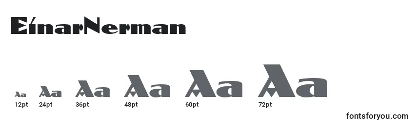 Размеры шрифта EinarNerman