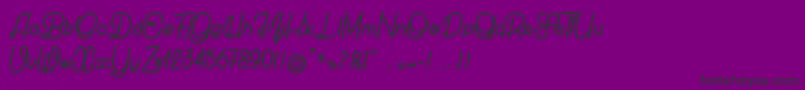 Burglar Font – Black Fonts on Purple Background