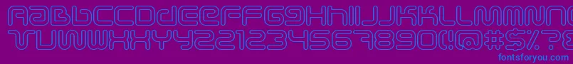 Scifieo Font – Blue Fonts on Purple Background