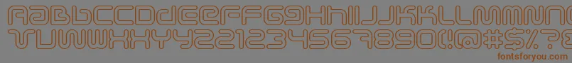 Scifieo Font – Brown Fonts on Gray Background
