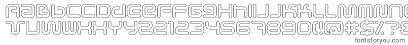 Scifieo-fontti – harmaat kirjasimet valkoisella taustalla