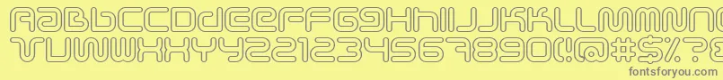 Scifieo Font – Gray Fonts on Yellow Background