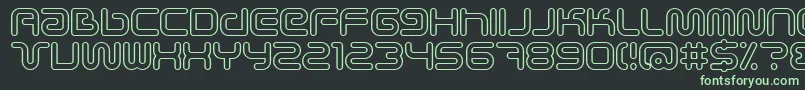 Scifieo Font – Green Fonts on Black Background
