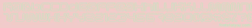 Scifieo Font – Green Fonts on Pink Background