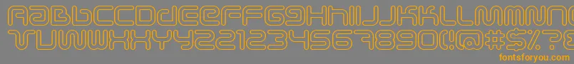 Scifieo Font – Orange Fonts on Gray Background