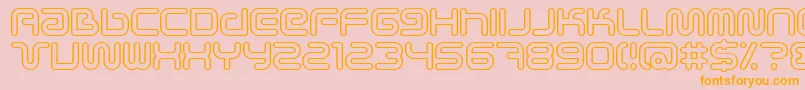 Scifieo Font – Orange Fonts on Pink Background