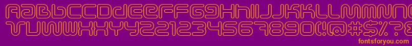 Scifieo Font – Orange Fonts on Purple Background