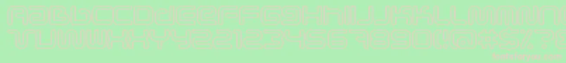 Scifieo Font – Pink Fonts on Green Background