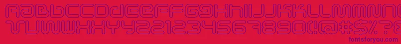 Scifieo Font – Purple Fonts on Red Background
