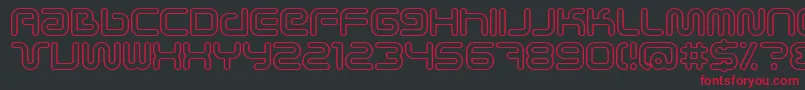 Scifieo Font – Red Fonts on Black Background