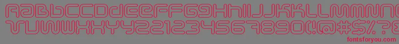 Scifieo Font – Red Fonts on Gray Background