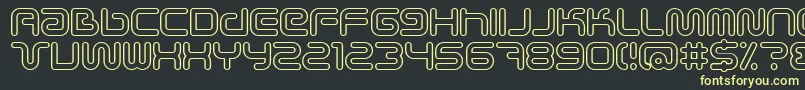 Scifieo Font – Yellow Fonts on Black Background