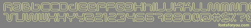 Scifieo Font – Yellow Fonts on Gray Background