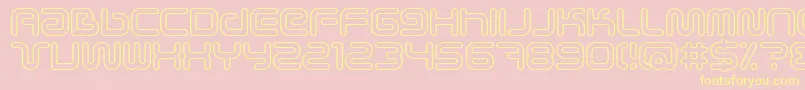 Scifieo Font – Yellow Fonts on Pink Background
