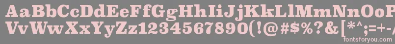 SuperclarendonblRegular Font – Pink Fonts on Gray Background