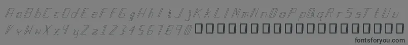 ManlangitRegular Font – Black Fonts on Gray Background