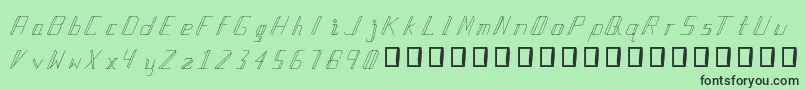 ManlangitRegular Font – Black Fonts on Green Background