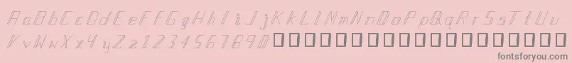 ManlangitRegular-Schriftart – Graue Schriften auf rosa Hintergrund