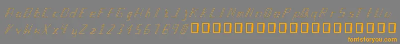 ManlangitRegular Font – Orange Fonts on Gray Background