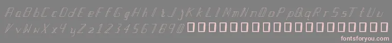 ManlangitRegular Font – Pink Fonts on Gray Background