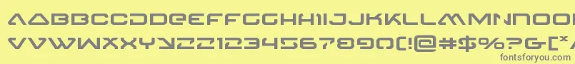 4114blasterv2expand Font – Gray Fonts on Yellow Background