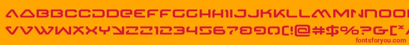 4114blasterv2expand Font – Red Fonts on Orange Background