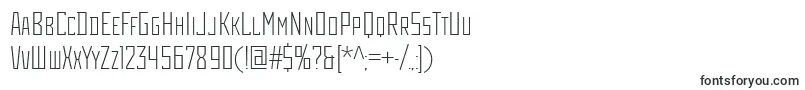 RodchenkoCondensedLight Font – Very narrow Fonts