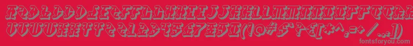 Stupefaction ffy Font – Gray Fonts on Red Background
