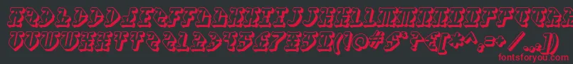 Stupefaction ffy Font – Red Fonts on Black Background